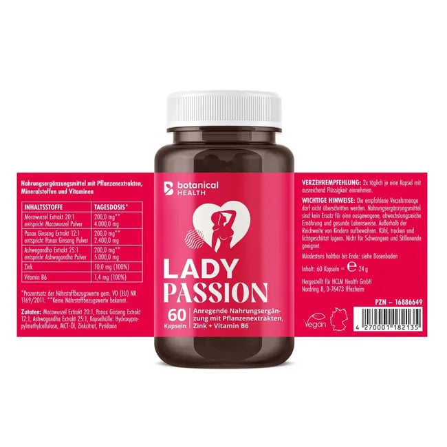 Botanical Health Lady Passion® mit Ashwagandha, Maca und Ginseng