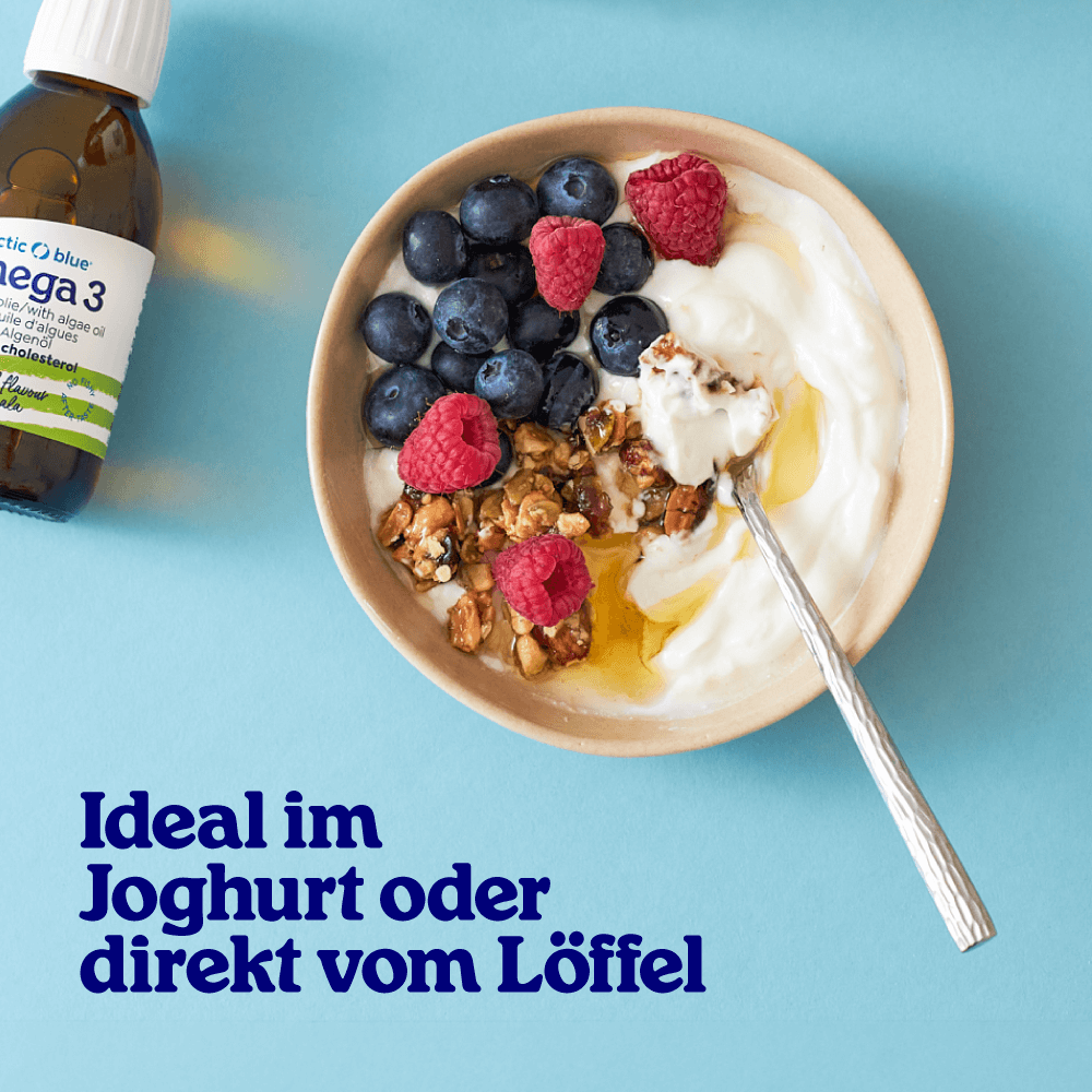 Arctic Blue | Omega 3 Algenöl DHA + EPA und Hanfsamenöl ALA mit Vitamin D3