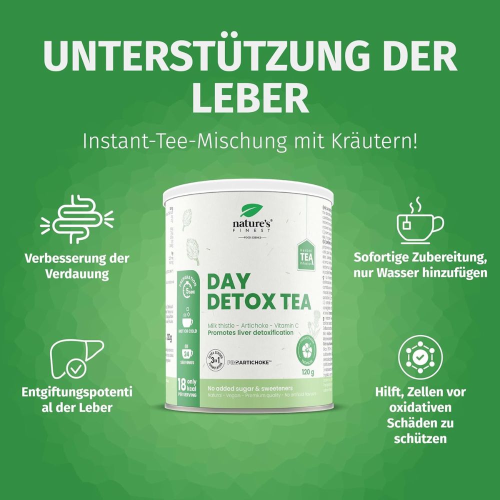 Nature`s Finest | Day Detox-Tee zur Entgiftung & Gewichtsregulation - 120g