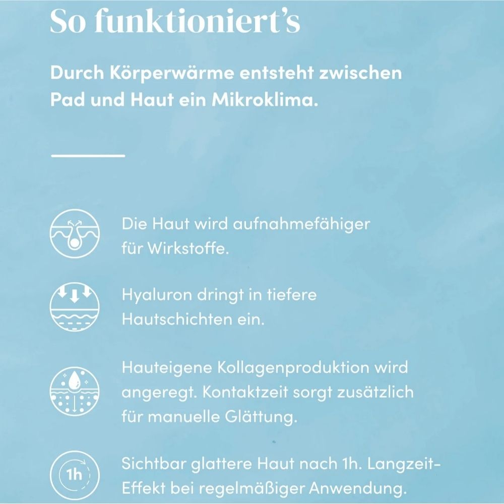 APRICOT Wiederverwendbares Dekolleté Pad mit Hyaluron