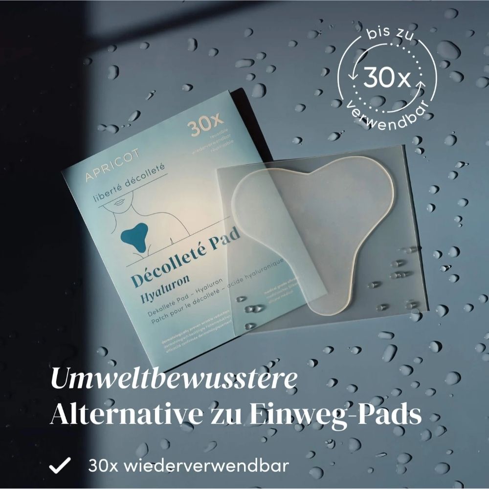 APRICOT Wiederverwendbares Dekolleté Pad mit Hyaluron