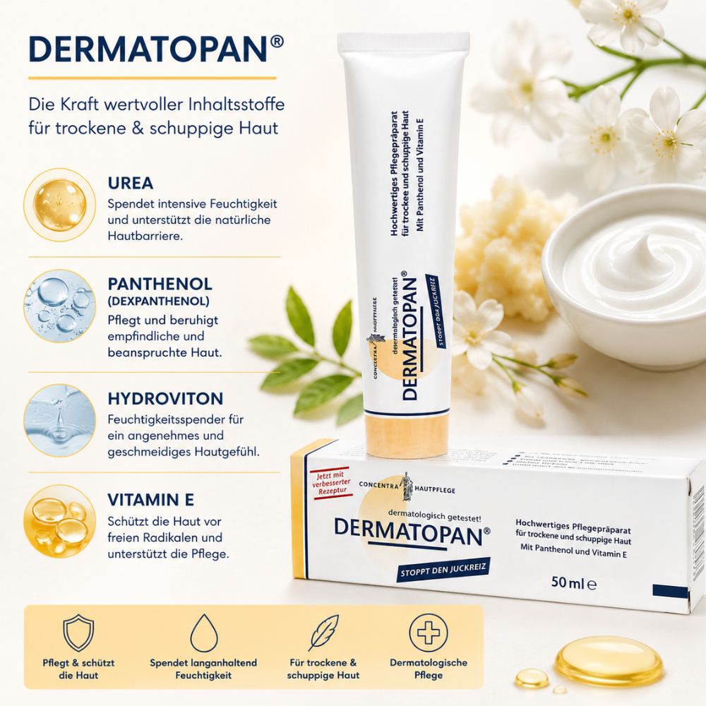 Herbamedicus | Dermatopan Creme für trockene & shuppige Haut - 50ml
