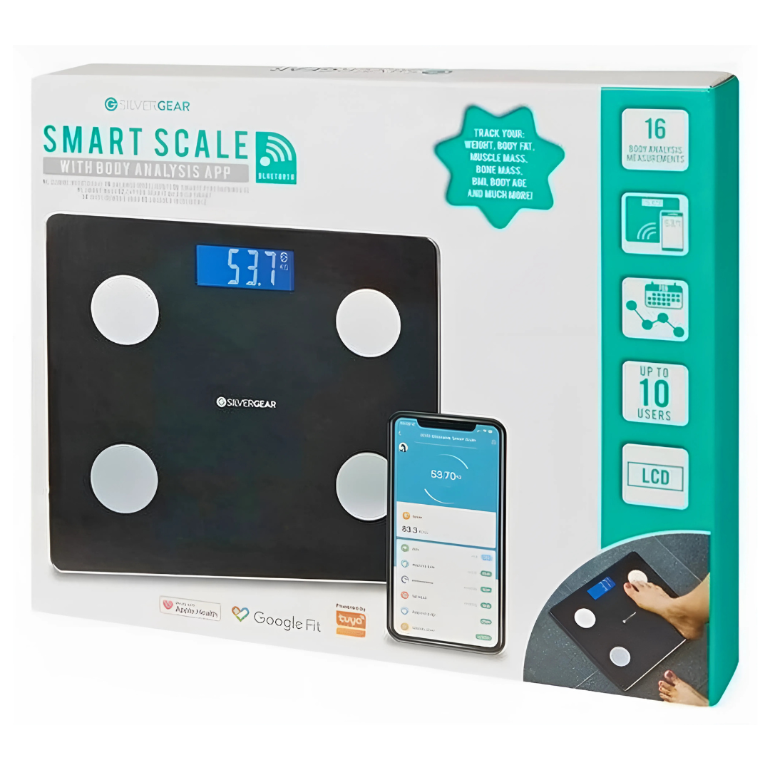 Silvergear | Smart Waage mit Körperanalyse und App-Anbindung