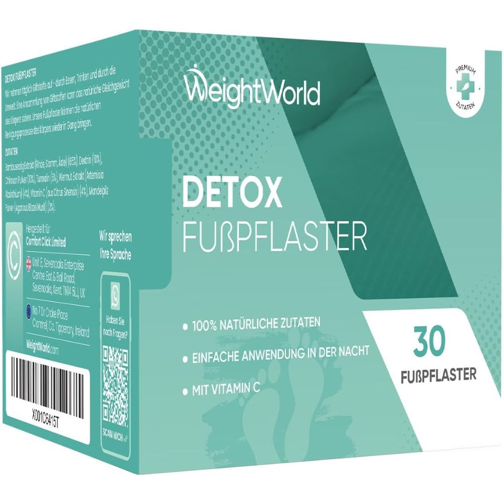 WeightWorld | Detox Fußpflaster – 30 Stück