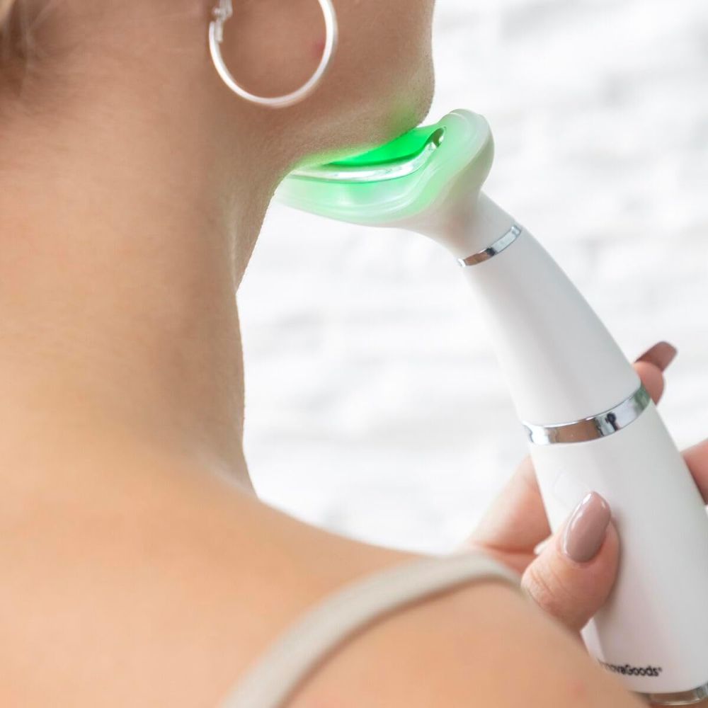 InnovaGoods | Doppelkinnreduzierer mit Phototherapie, Thermotherapie und Vibration