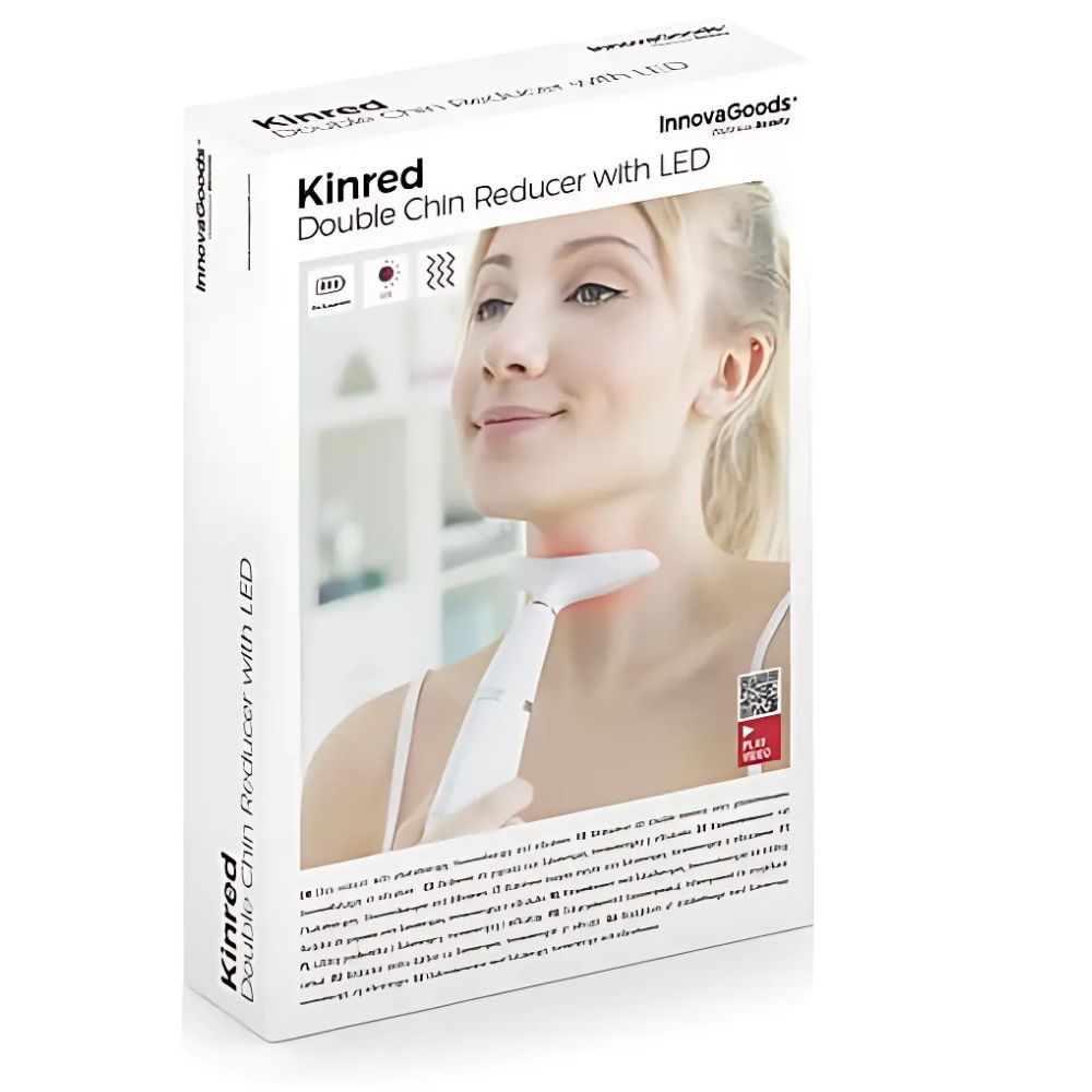 InnovaGoods | Doppelkinnreduzierer mit Phototherapie, Thermotherapie und Vibration