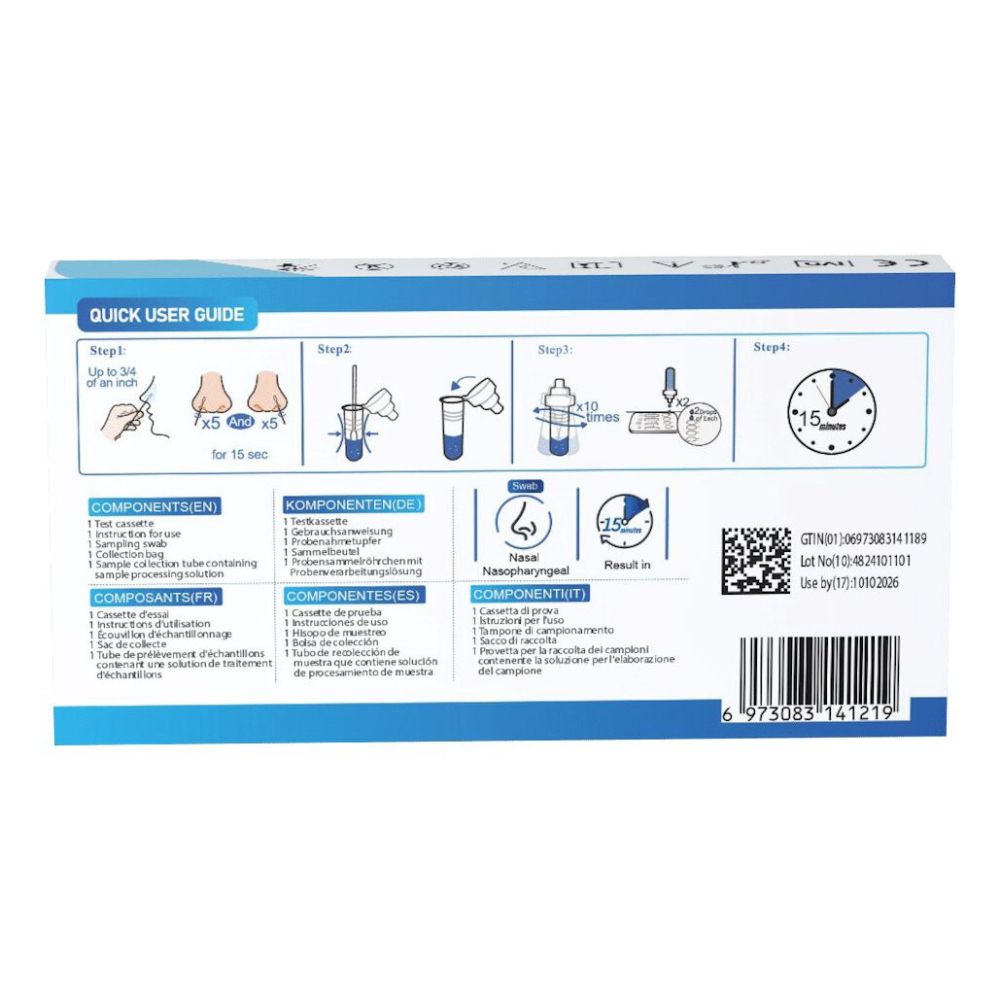 Dvot | Multiplex-Testkit auf 9 Atemwegsinfektionen (9in1)