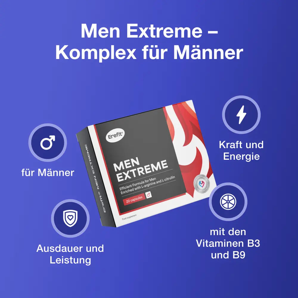 Erefit | Men Extreme Komplex für Männer - 20 Kapseln