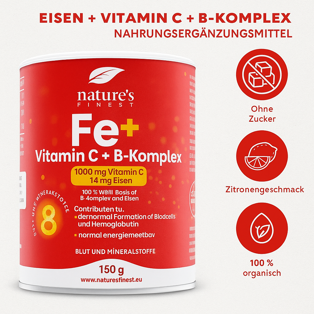 Nature's Finest I Eisen + Vitamin C + B-Komplex