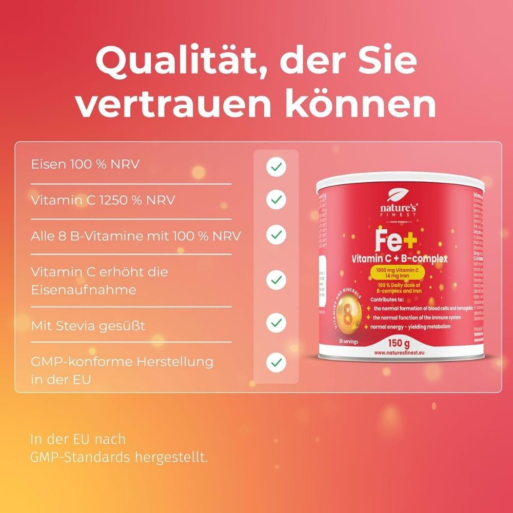 Nature's Finest I Eisen + Vitamin C + B-Komplex