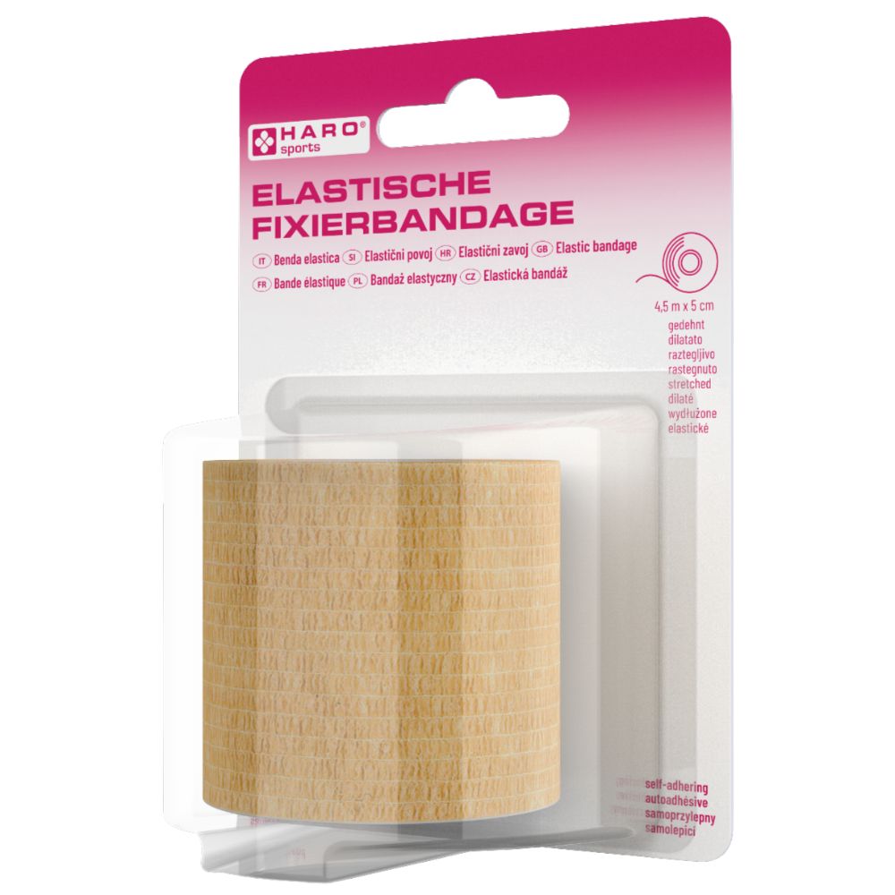 Haro | Elastische Fixierbandage - Beige 4,5m x 5cm