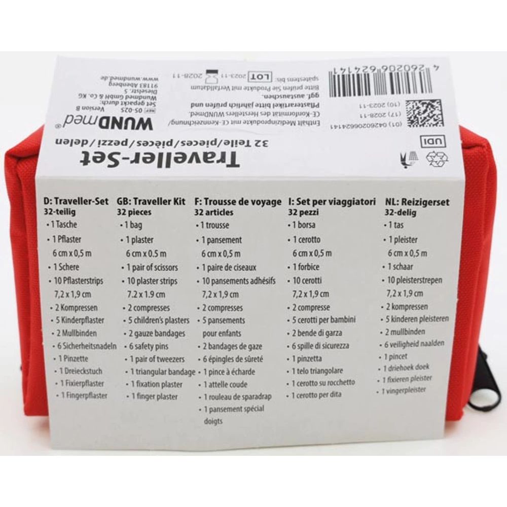 WUNDmed | Erste Hilfe Reise Set mit 32 teile