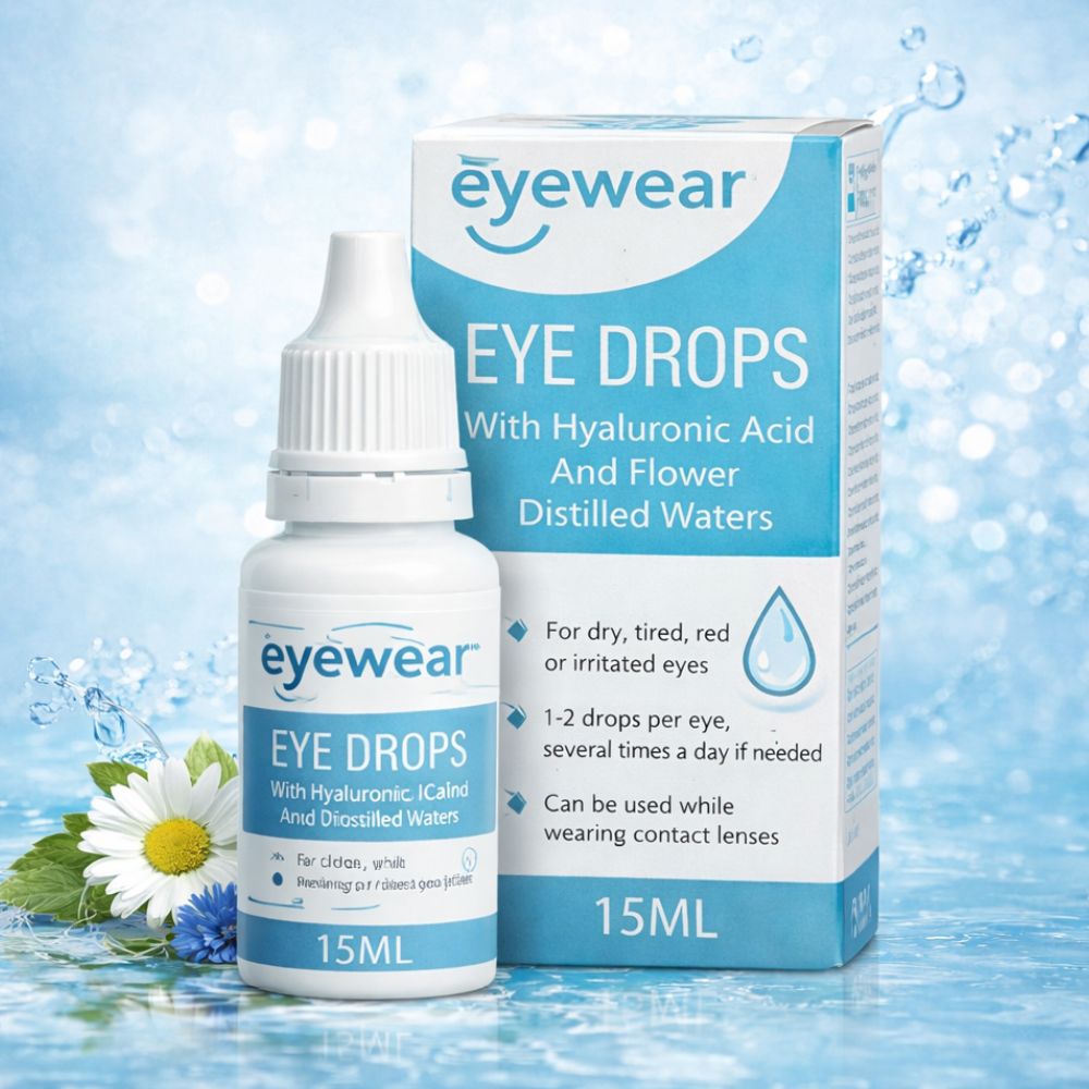 Eyewear Augentropfen mit Hyaluronsäure & Blütenwässern – 15 ml