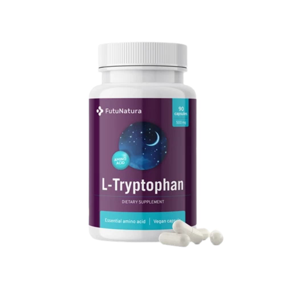 FutuNatura L-Tryptophan 500 mg - Schlaf und psychische Gesundheit - 90 Kapseln