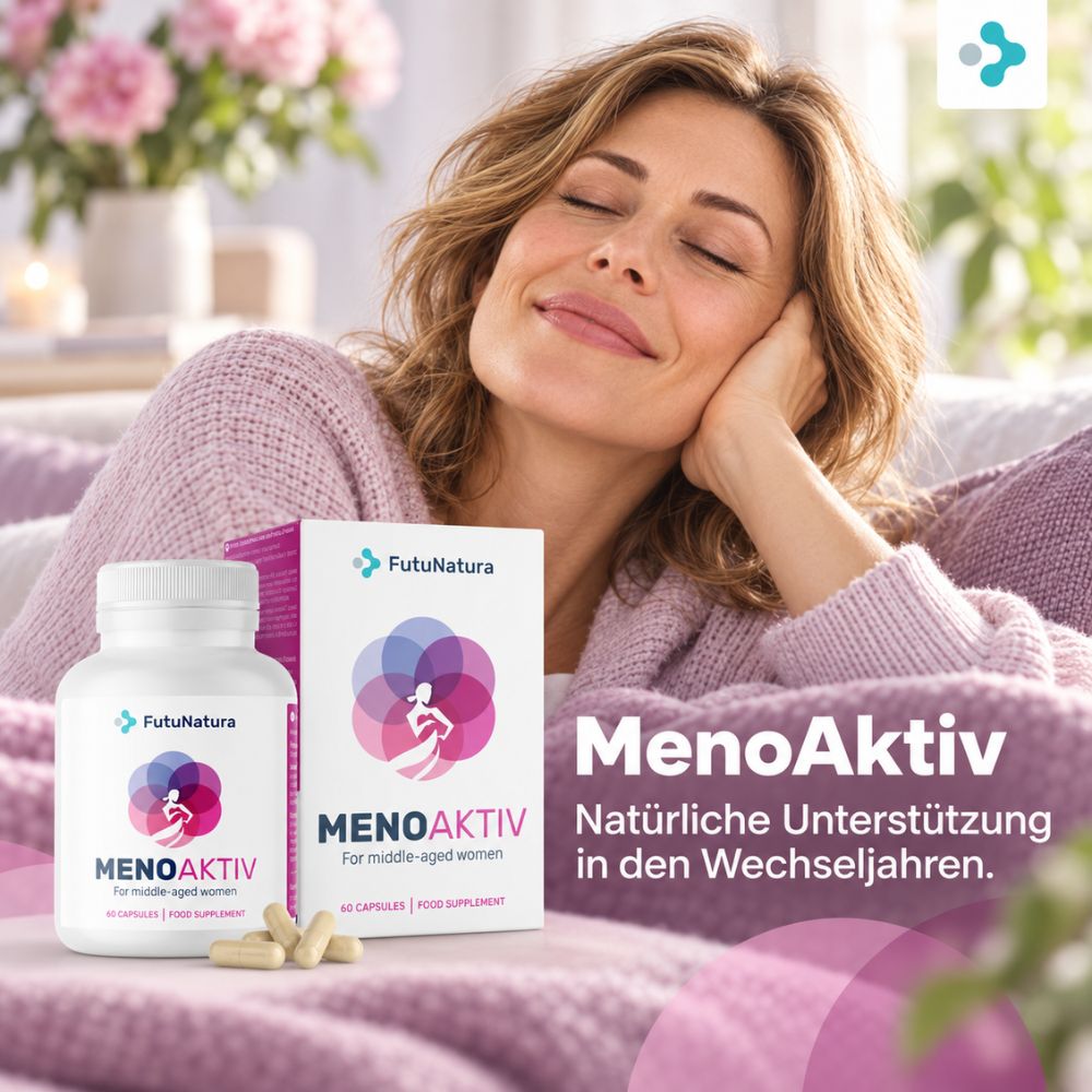 FutuNatura | MenoAktiv zur Kontrolle von Wechseljahrsymptomen - 60 Kapseln