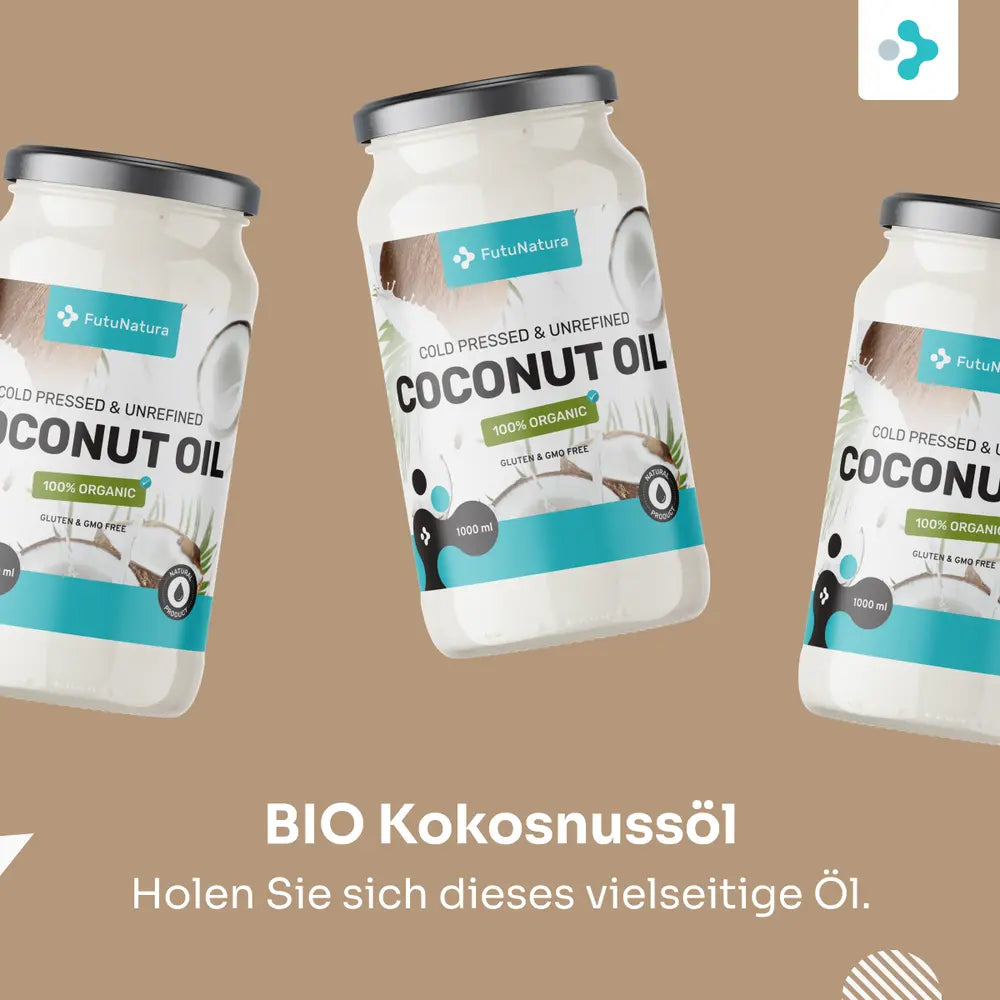 FutuNatura | BIO Kokosöl – kaltgepresst & unraffiniert - 1000ml