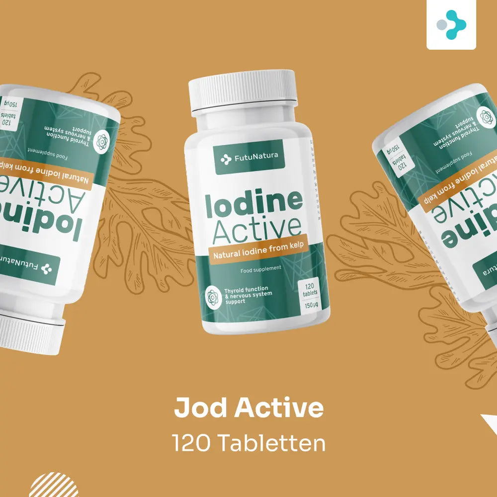 FutuNatura | Jod Active - Schilddrüse und Nervensystem - 120 Tabletten