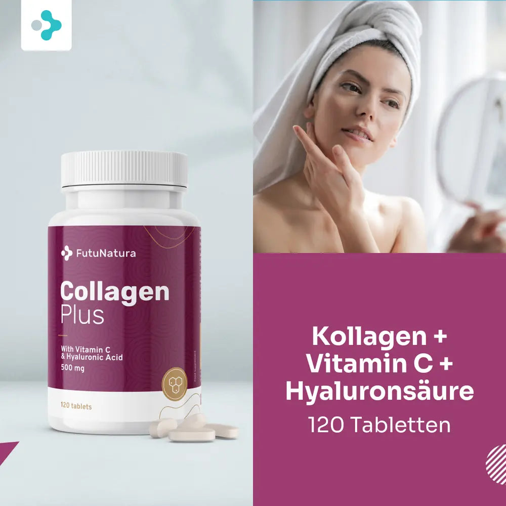 FutuNatura | Kollagen + Vitamin C + Hyaluronsäure - 120 Tabletten