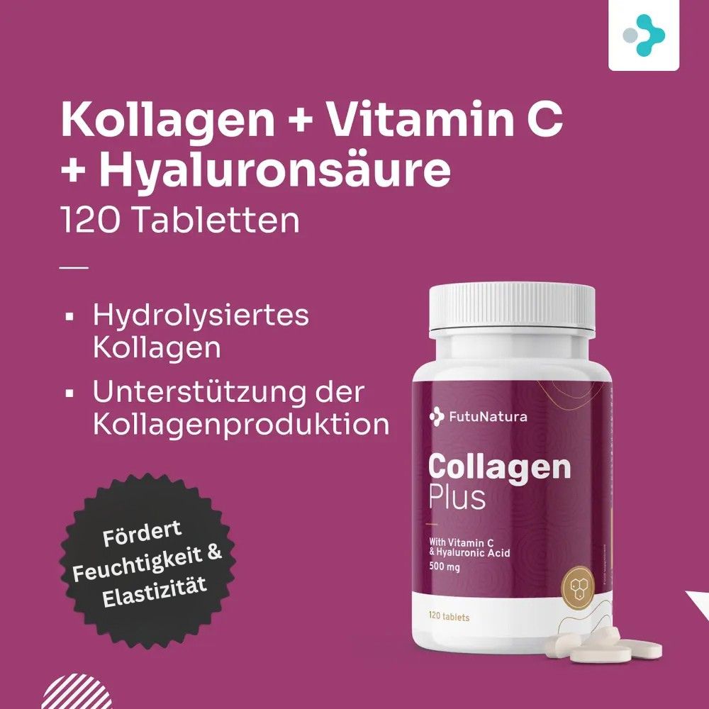 FutuNatura | Kollagen + Vitamin C + Hyaluronsäure - 120 Tabletten