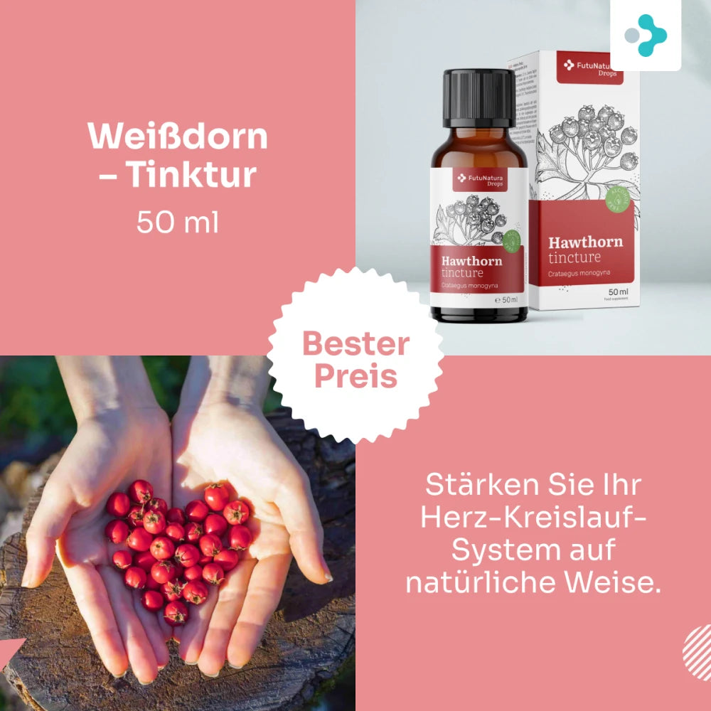 FutuNatura Weißdorn – Tinktur - 50 ml