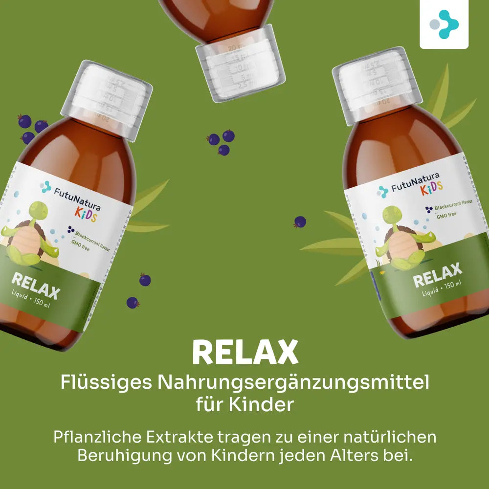 FutuNatura | Relax - Kindersirup für optimale Entspannung und Schlaf - 150ml