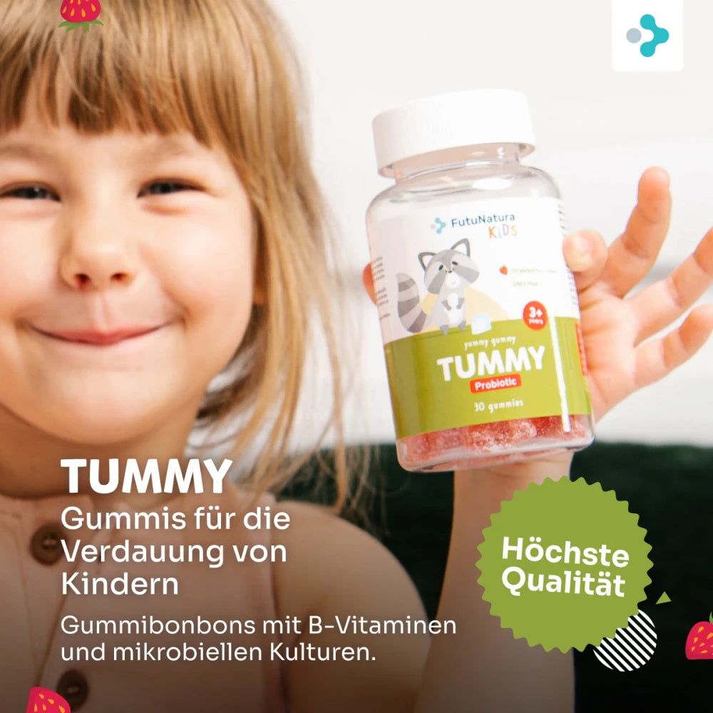 FutuNatura | TUMMY - Kindergummies für eine bessere Verdauung - 30 Stück