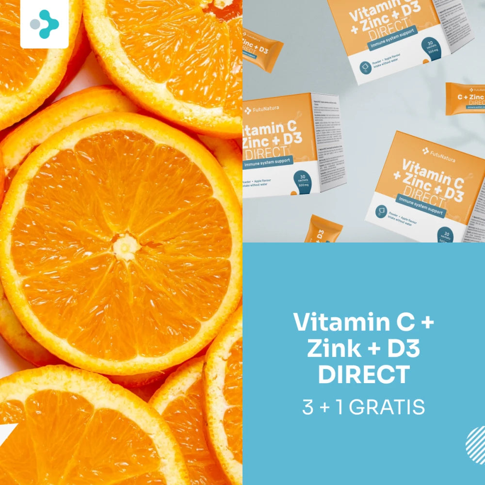 FutuNatura | Vitamin C 500 + Zink + D3 DIRECT - 30 Beutel