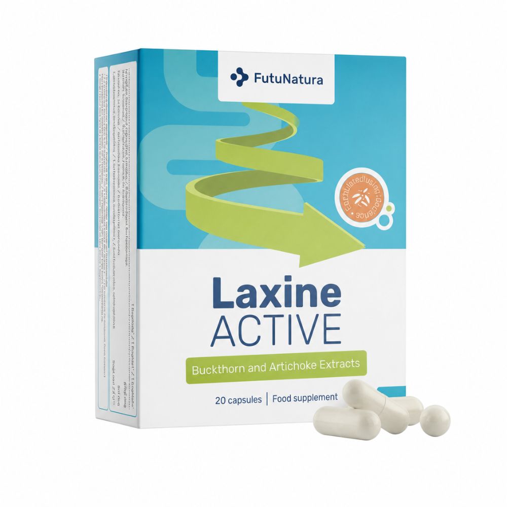 FutuNatura | Laxine Active – Faulbaum, Artischocke & Lactobacillus acidophilus - 20 Kapseln