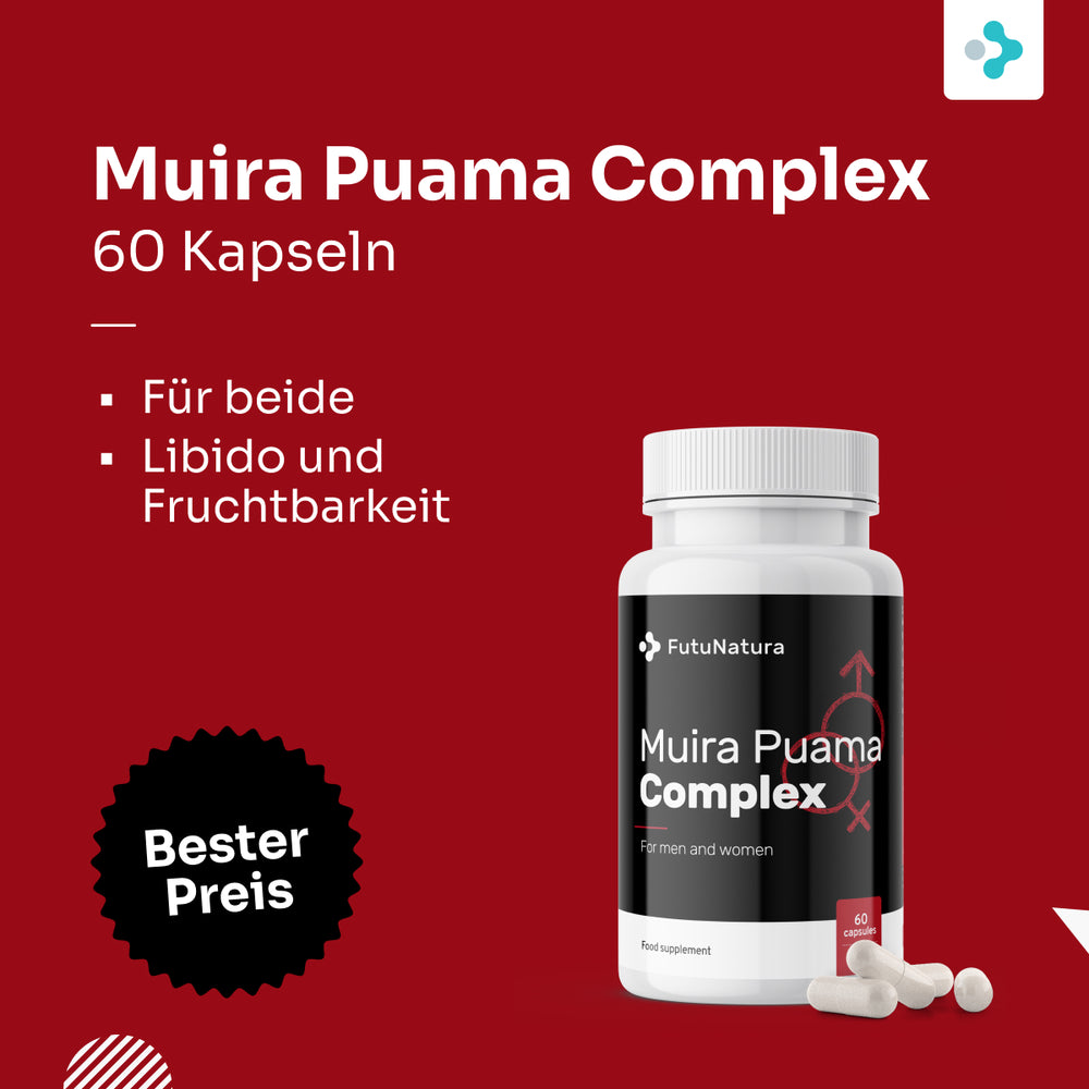FutuNatura Muira Puama Complex - sexuelle Potenz - 60 Kapseln