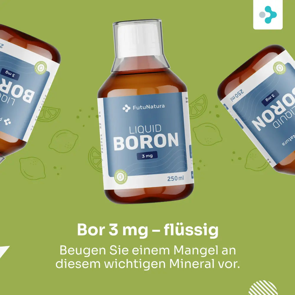 FutuNatura | Bor 3 mg – Unterstützung für den Körper - flüssig - 250 ml
