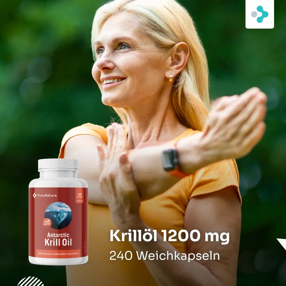 FutuNatura | Omega-3 Krillöl für Herz und Leber - 90 / 240 Weichkapseln