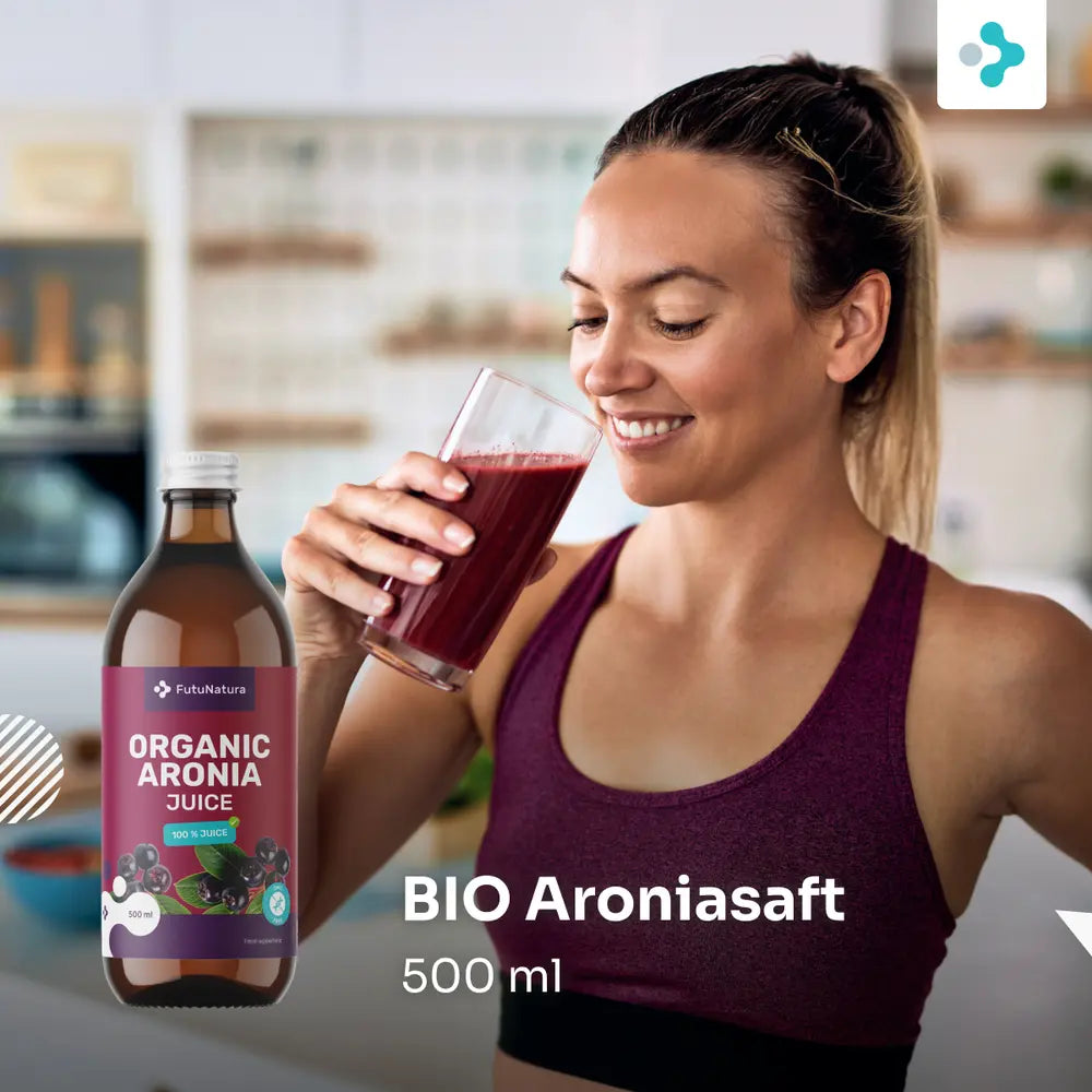 FutuNatura | BIO Aroniasaft – 100 % Direktsaft - 500 ml