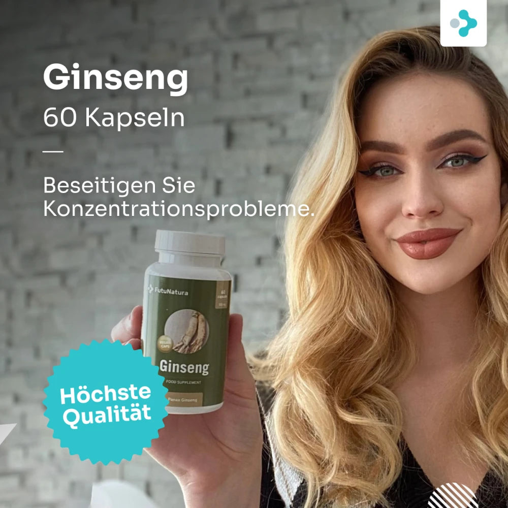 FutuNatura | Ginseng - Energie und Immunität - 60 Kapseln