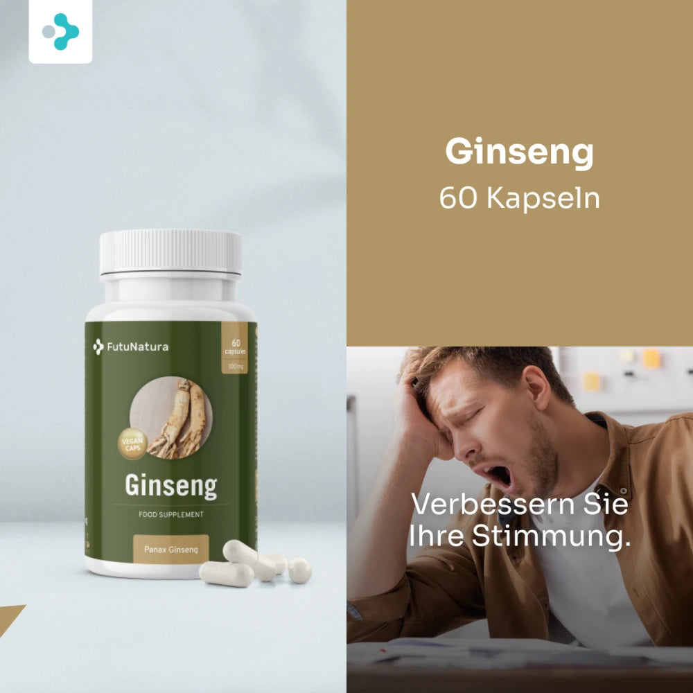 FutuNatura | Ginseng - Energie und Immunität - 60 Kapseln