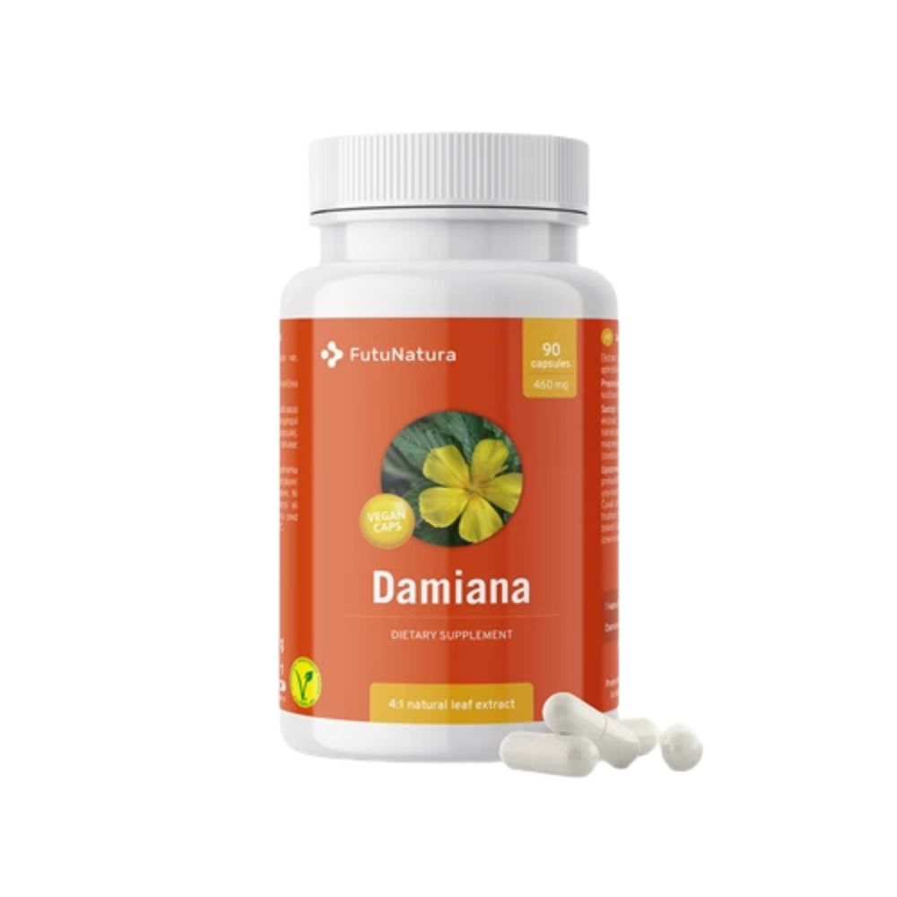 FutuNatura Damiana 460 mg - Libido und Potenz - 90 Kapseln