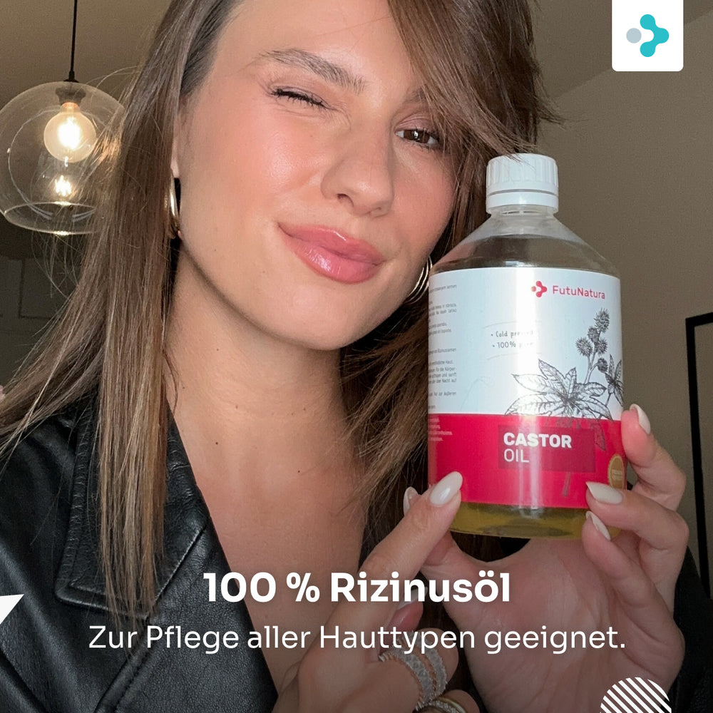 FutuNatura | 100 % Rizinusöl zur Haar- und Kopfhautpflege - 500 ml