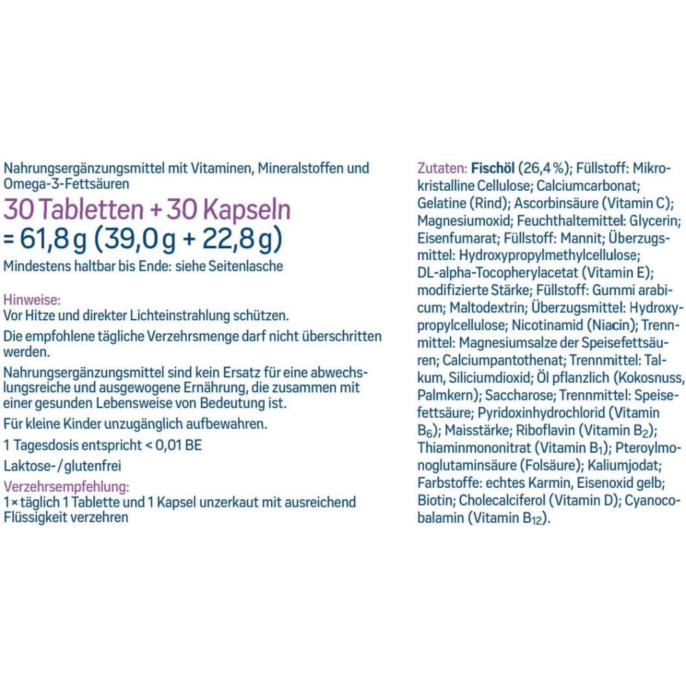 tetesept® | Femi Baby für Kinderwunsch, Schwangeren und Stillenden - 1 Monatspackung