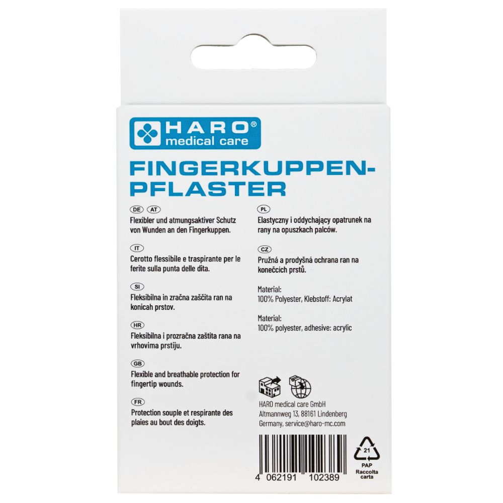 Haro | Fingerkuppenpflaster aus Textil - 10 Stück