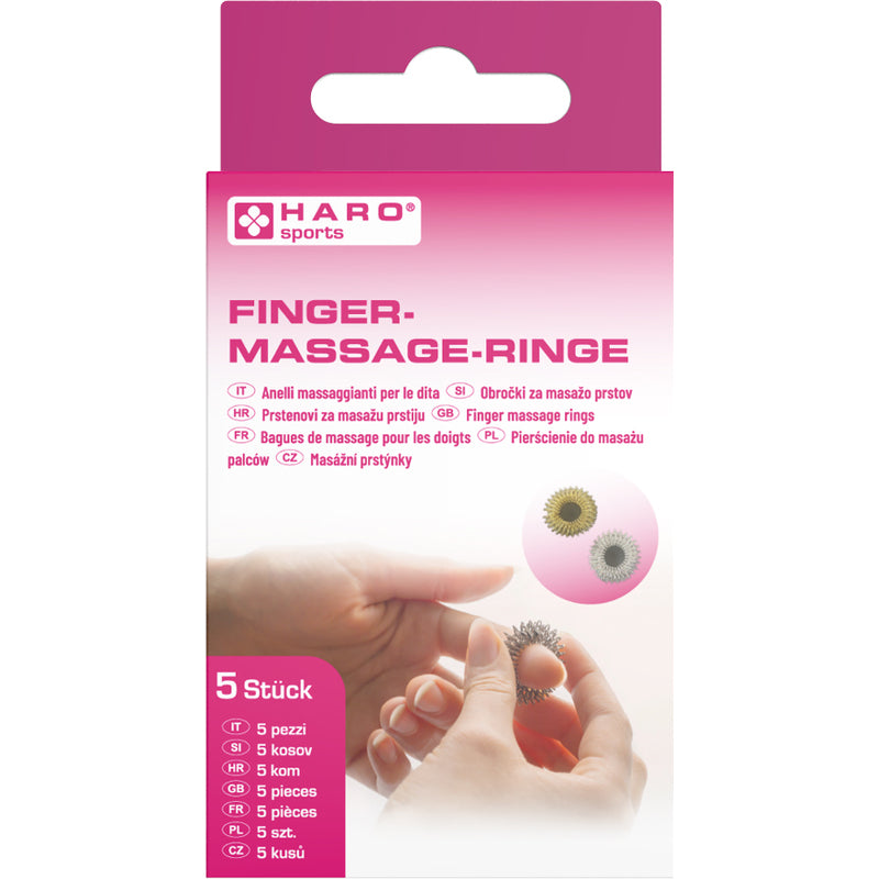 Haro | Fingermassage-Ringe - 5er-Set