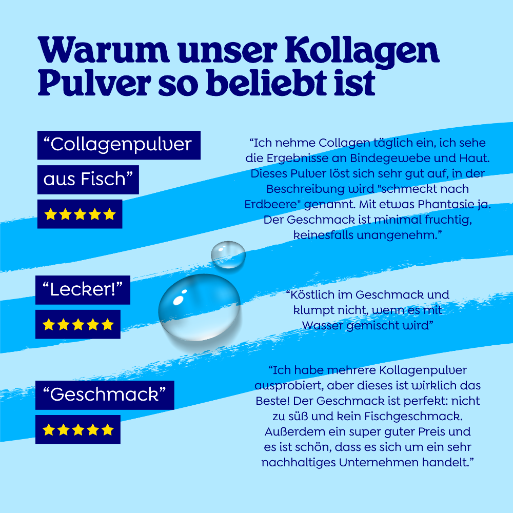 Arctic Blue | Fischkollagen-Pulver Erdbeere - 150g