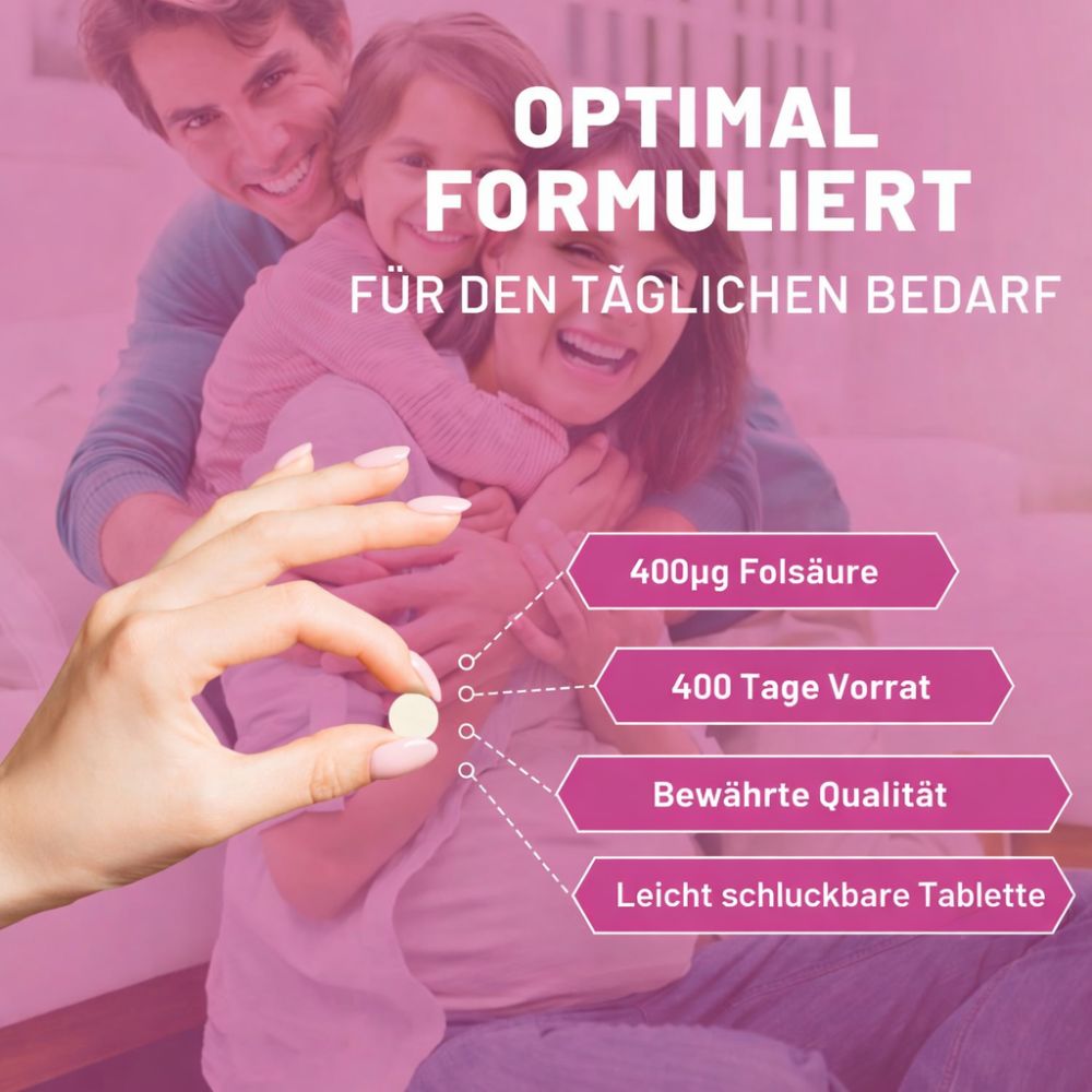 Prowise Healthcare | Folsäuretabletten Vitamin B9 400 µg – 400 vegane Tabletten