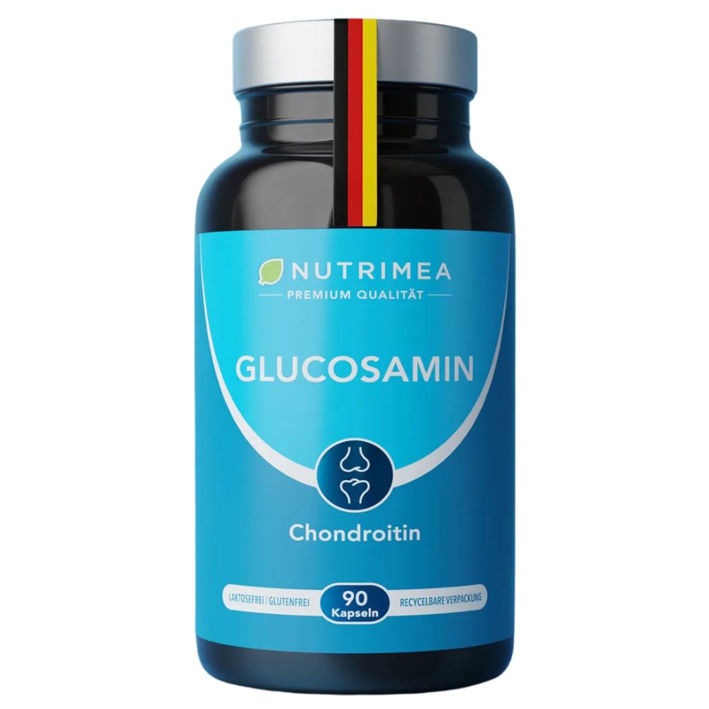 Nutrimea Glucosamin & Chondroitin Hochdosiert + MSM + MANGAN - 90 Kapseln