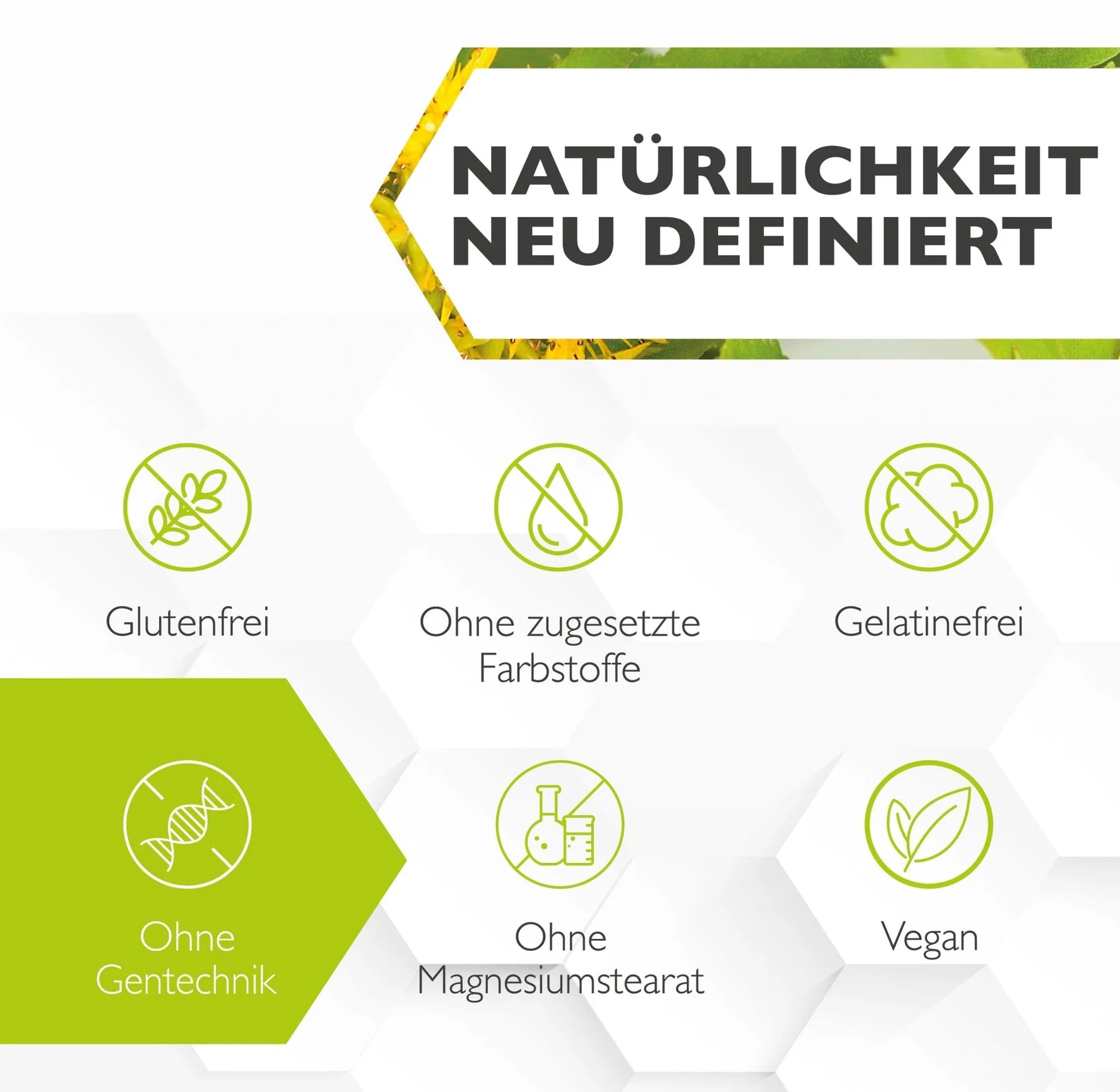 Code Vital Griffonia & Rhodiola Rosea - Happy Formula - 100 % natürliche Glücks-Formel
