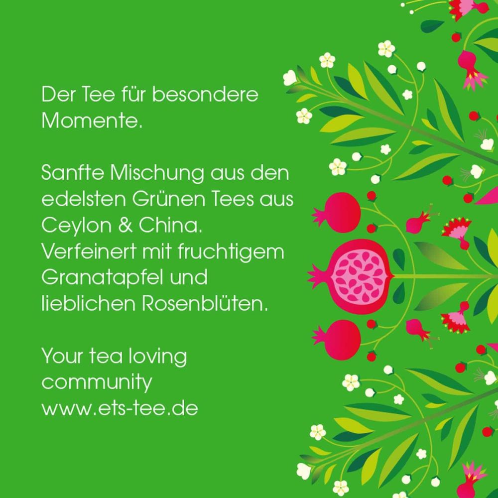English Tea Company | Grüner Tee Granatapfel - 20 Teebeutel
