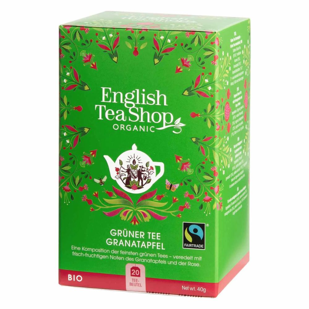 English Tea Company | Grüner Tee Granatapfel - 20 Teebeutel