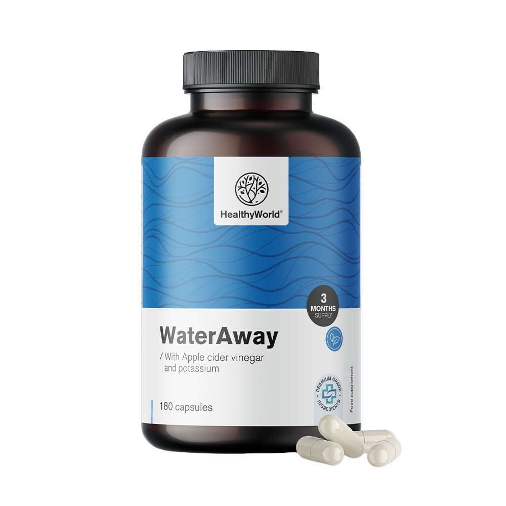 HealthyWorld | WaterAway – Kapseln zur Entwässerung - 180 Kapseln