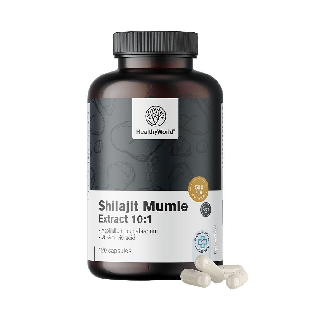 HealthyWorld | Shilajit Mumie Extract 10:1 - 120 Kapseln