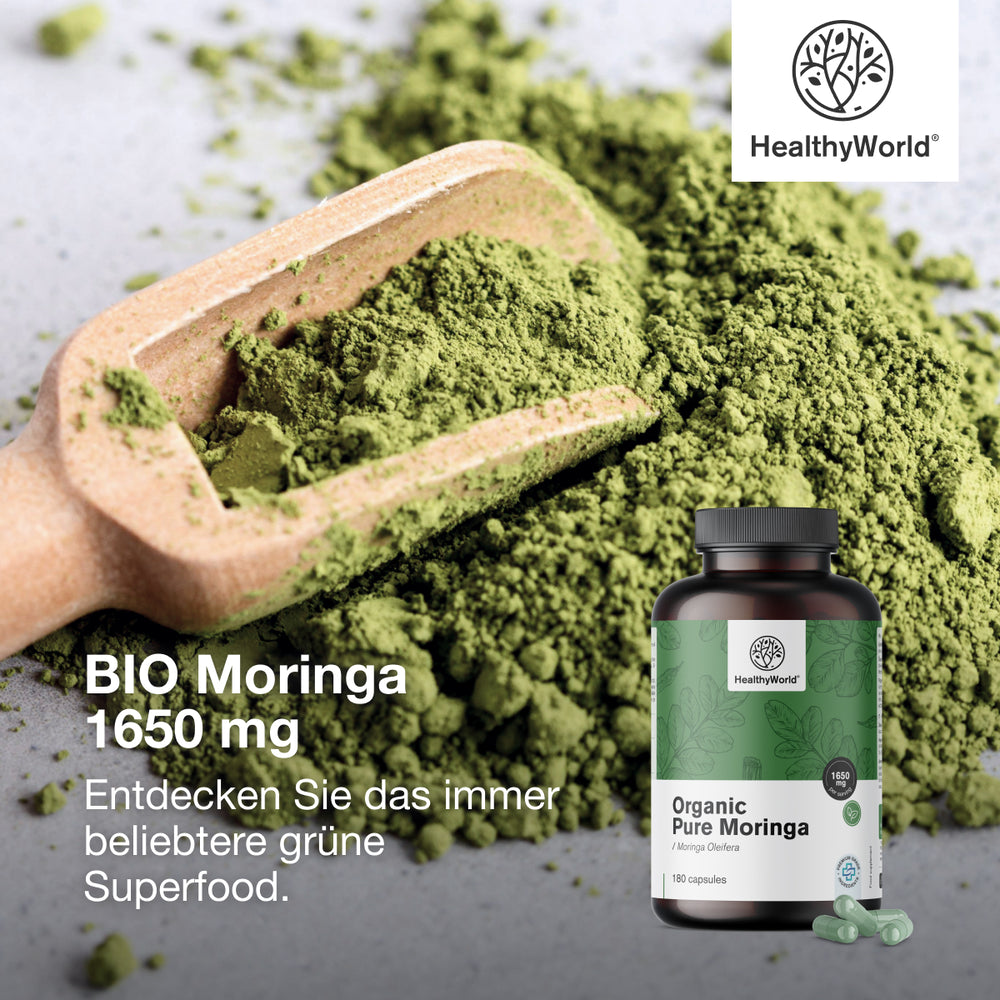 HealthyWorld | BIO Moringa 1650 mg - 180 Kapseln
