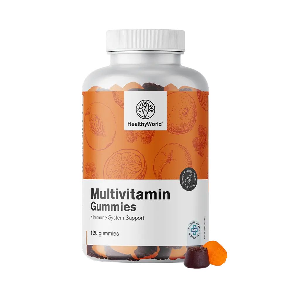 HealthyWorld | Multivitamine Gummies mit 10 Vitaminen - 120 Gummibonbons