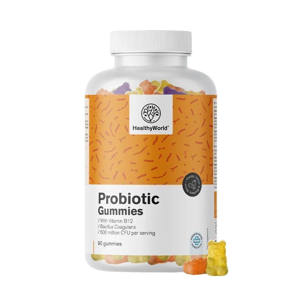 HealthyWorld | Probiotic – Gummis mit mikrobiellen Kulturen - 90 Gummibonbons